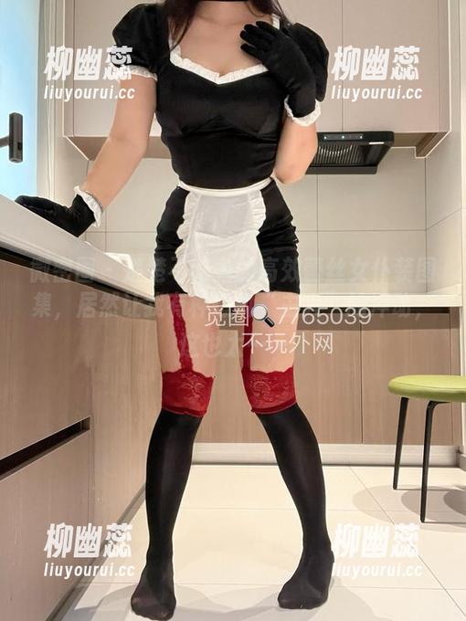微密圈 - 楚楚不吃鱼的高效蕾丝女仆装图集，居然让我有种想叫“主人”的冲动，这也太……